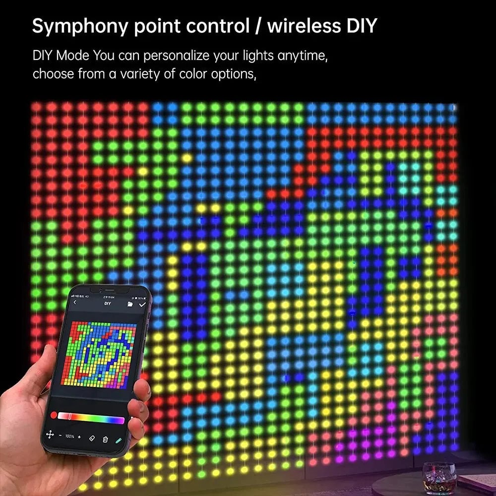 š„Hot SalešColor Waves LED Curtain Sync Lights