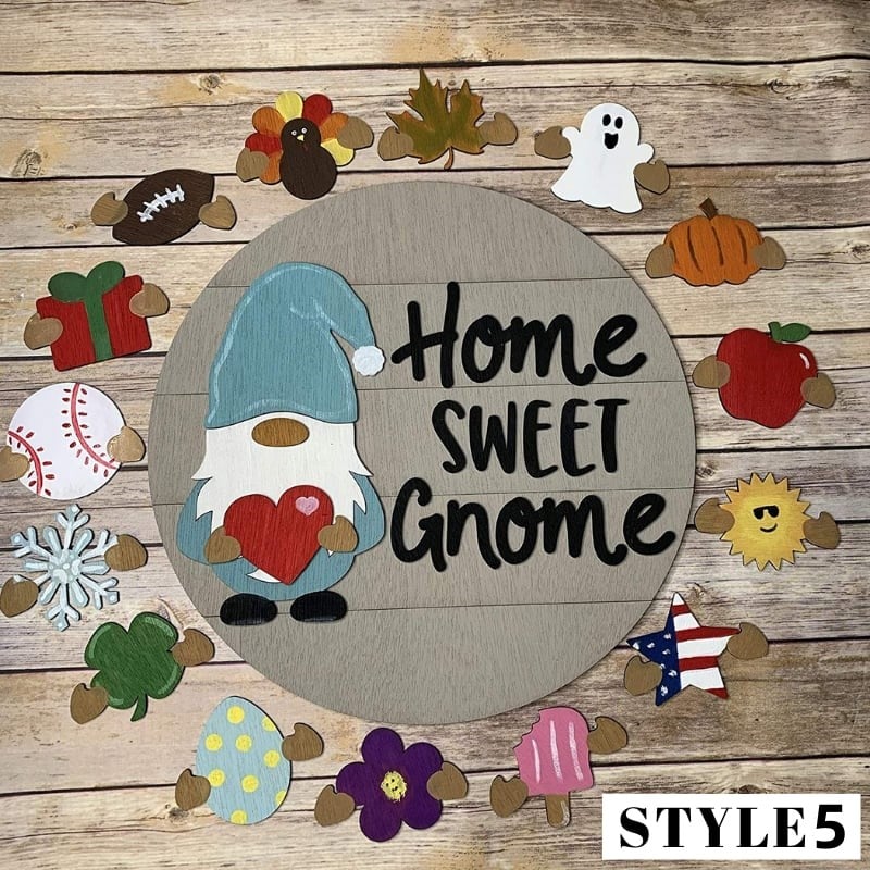 π 49% OFF π-Cute 3D Seasonal Interchangeable Gnome Door Hanger