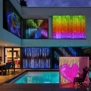 š„Hot SalešColor Waves LED Curtain Sync Lights