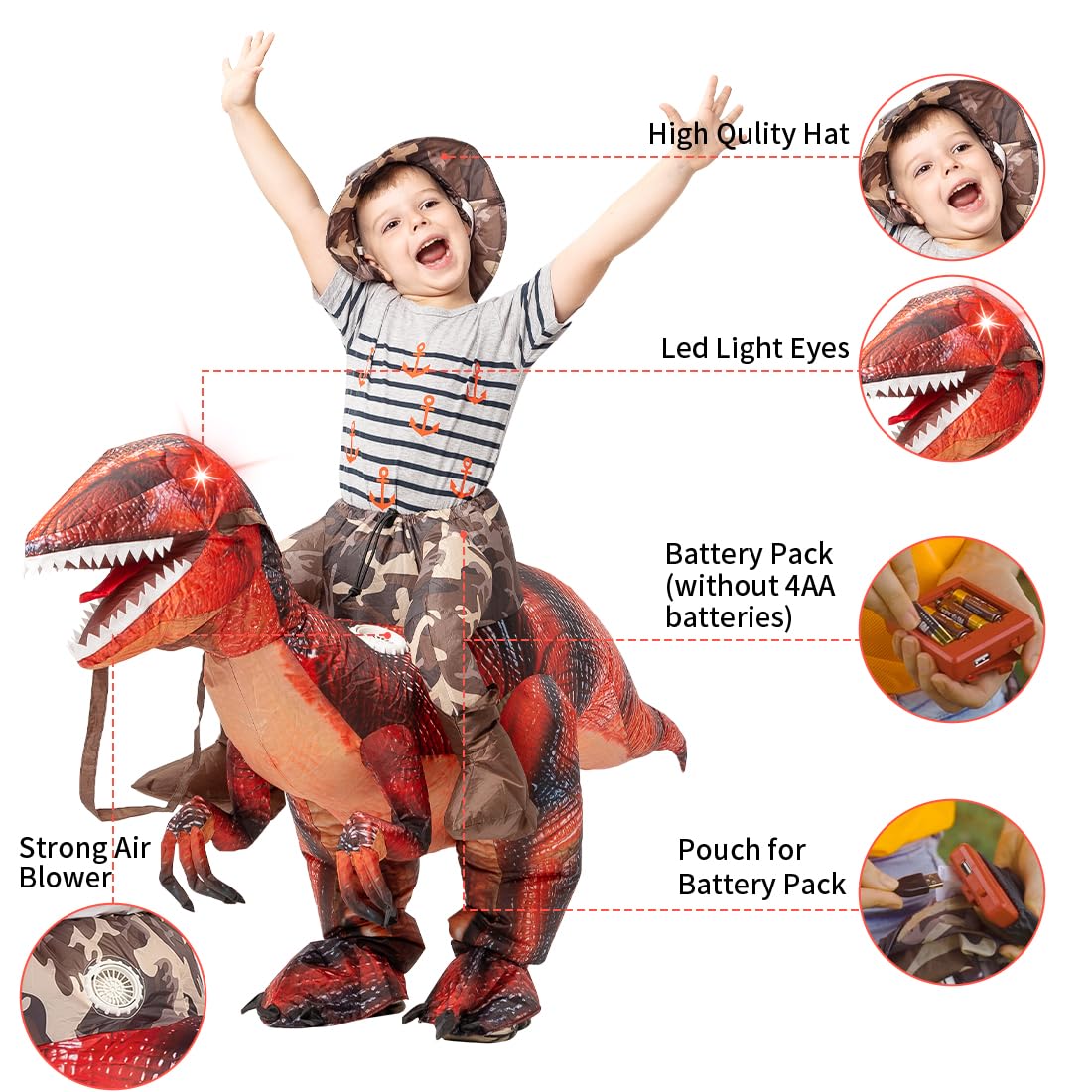 Halloween dinosaur masquerade special effects costume