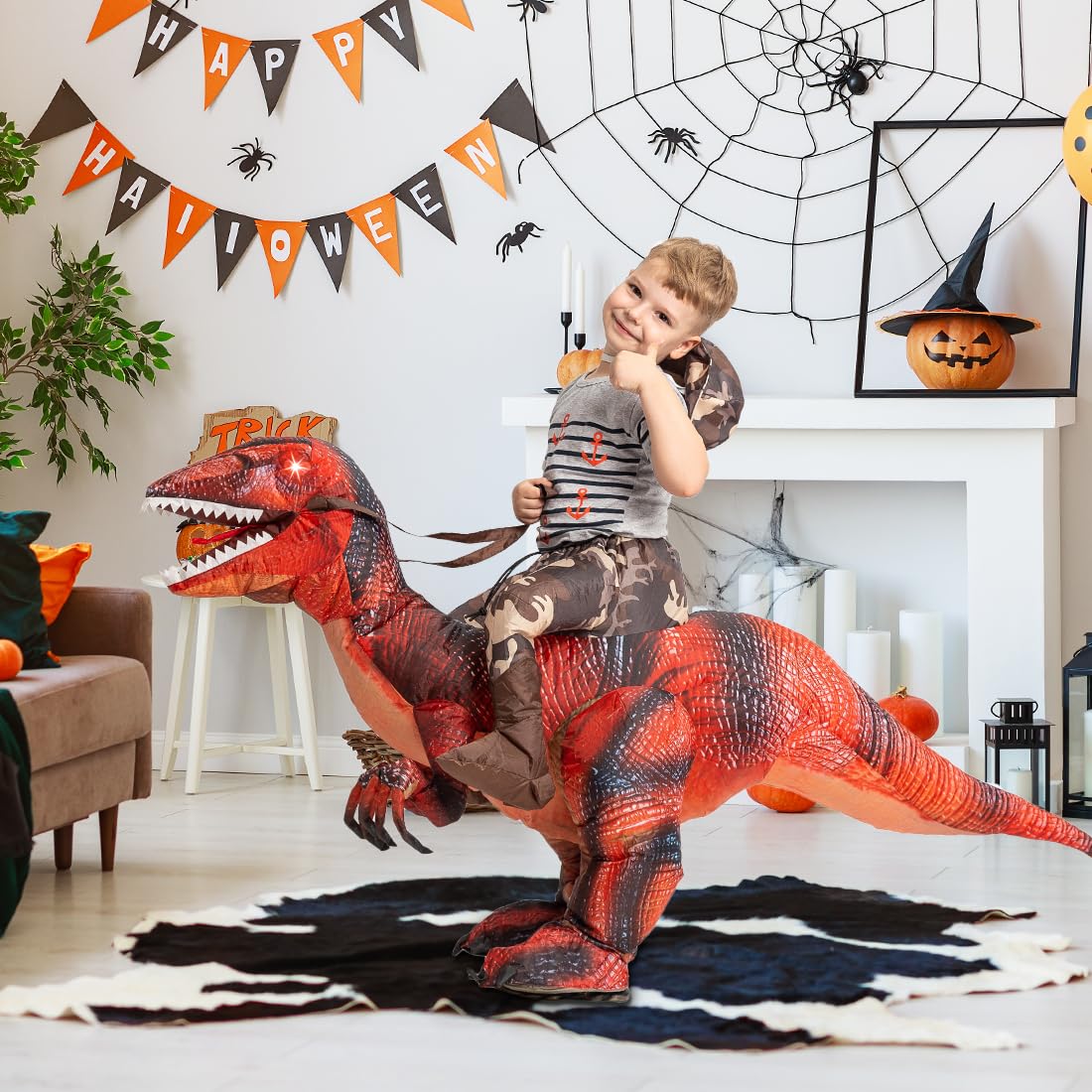 Halloween dinosaur masquerade special effects costume