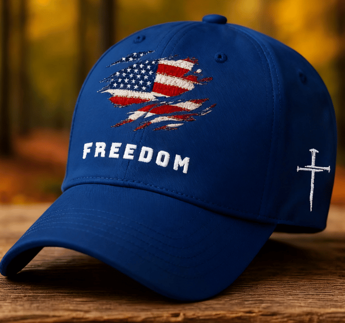 🔥LAST DAY 49% OFF - Unisex Freedom American Flag Print Baseball Cap