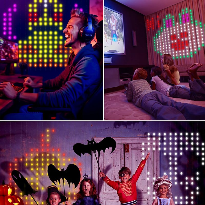 š„Hot SalešColor Waves LED Curtain Sync Lights