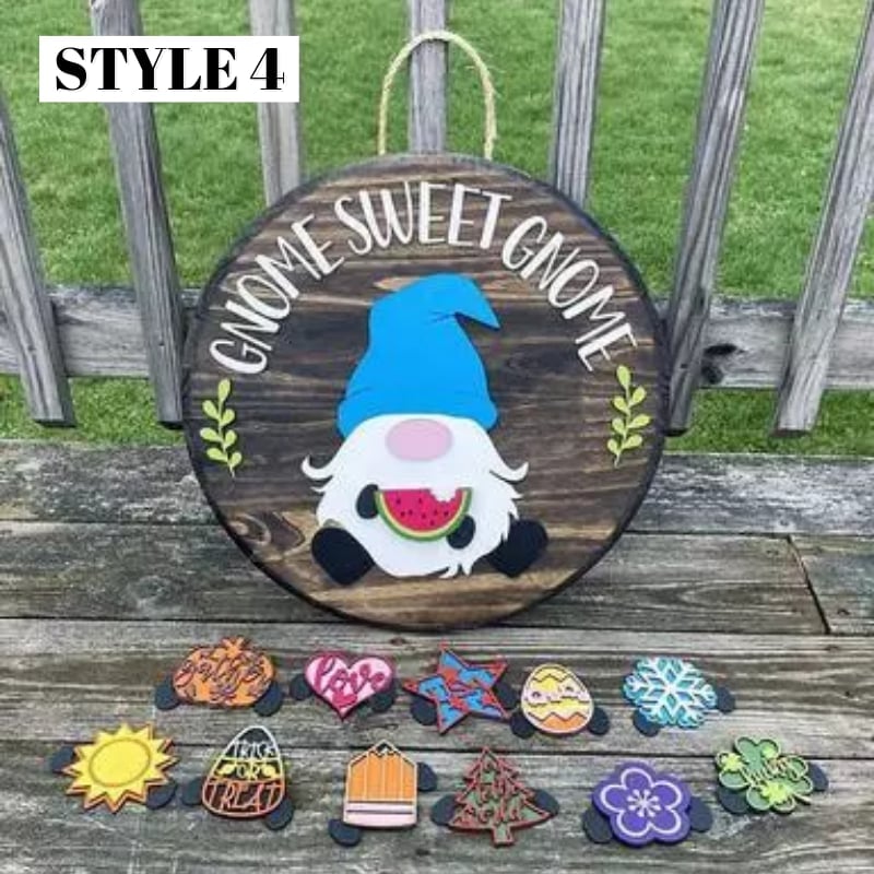 π 49% OFF π-Cute 3D Seasonal Interchangeable Gnome Door Hanger