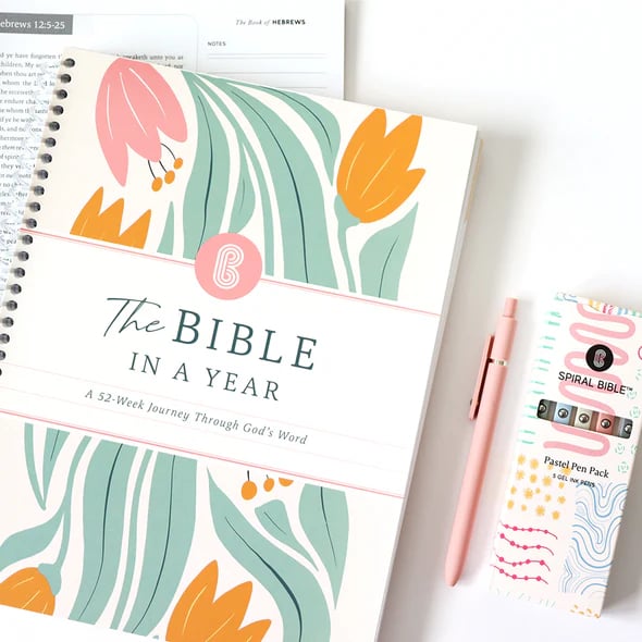 🔥 LAST DAY 49% OFF – 🙏🏼 The Bible In A Year: A 52-Week Journey Through God's Word (✨ Hardcover)