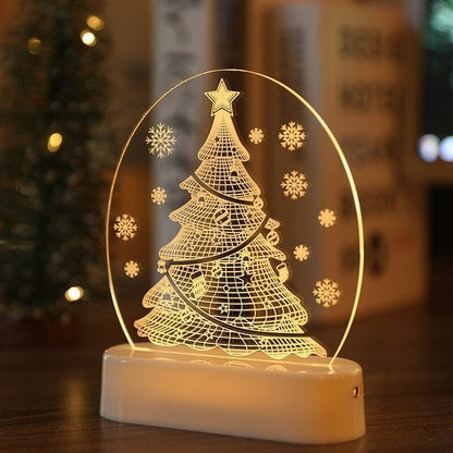 The New 2023 Santa Claus snowman Christmas Tree Lights bedroom decor night lights