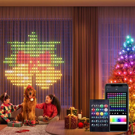 🔥Hot Sale🎁Color Waves LED Curtain Sync Lights