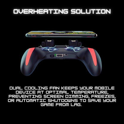 Mobile phone dual cooling game controller quickly dissipates heat