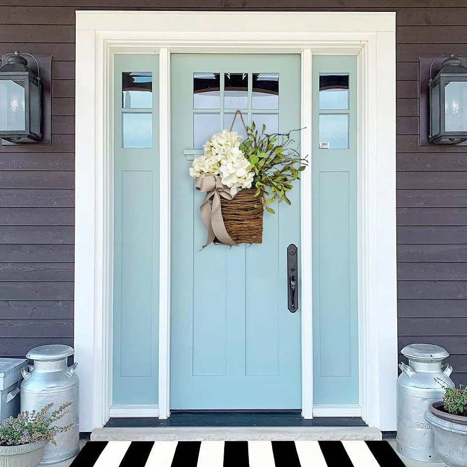 🎁Mother's Day Gift💐Cream Hydrangea Door Hanger Basket Wreath