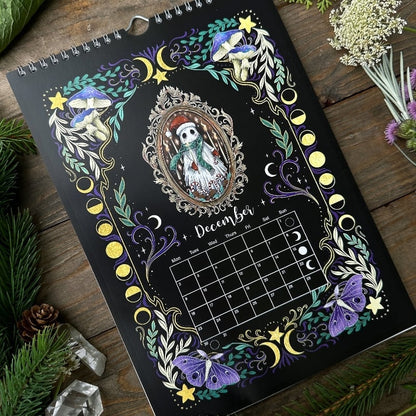 🔥HOT SALE 49% OFF - ✨Favorite paintings of the year- Calendar with moon phases📆
