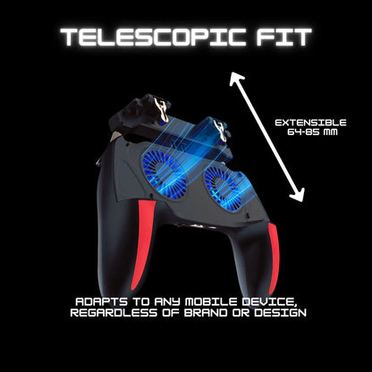 Mobile phone dual cooling game controller quickly dissipates heat