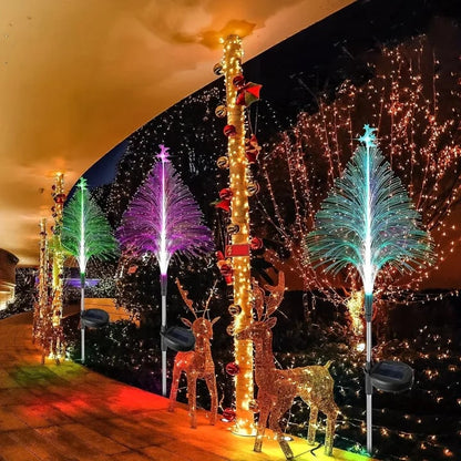 🔥Christmas Promotion 49% Off - Seven Color Changing Solar Christmas Trees Lights
