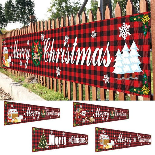 (🔥HOT SALE NOW 49% OFF) - Christmas Outdoor Banner Flag Pulling
