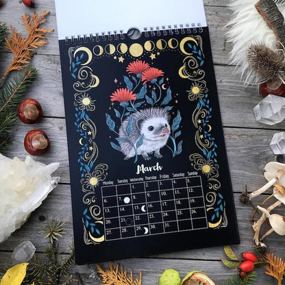 🔥Last Day 70% OFF-2023 Mysterious Animals Calendar  Dark Forest Lunar Calendar