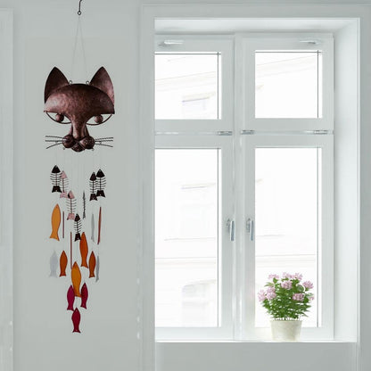 🔥HOT SALE🔥Handicraft Metal Fun Catfish Wind Chime🎐