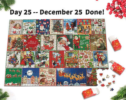 🎄Christmas Advent Calendar Jigsaw Puzzle 🧩[beautiful package]