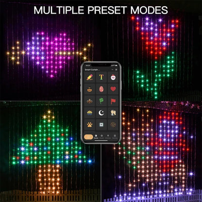 🔥Hot Sale🎁Color Waves LED Curtain Sync Lights