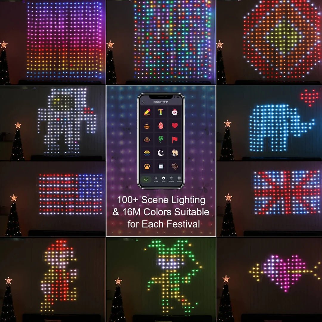 🔥Hot Sale🎁Color Waves LED Curtain Sync Lights
