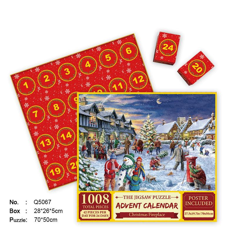 🎄Christmas Advent Calendar Jigsaw Puzzle 🧩[beautiful package]