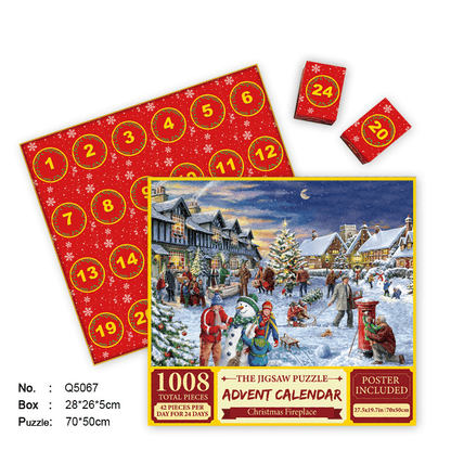 🎄Christmas Advent Calendar Jigsaw Puzzle 🧩[beautiful package]