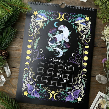 🔥HOT SALE 49% OFF - ✨Favorite paintings of the year- Calendar with moon phases📆