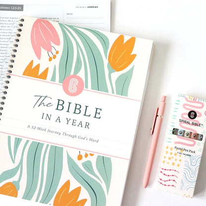 🔥 LAST DAY 49% OFF – 🙏🏼 The Bible In A Year: A 52-Week Journey Through God's Word (✨ Hardcover)